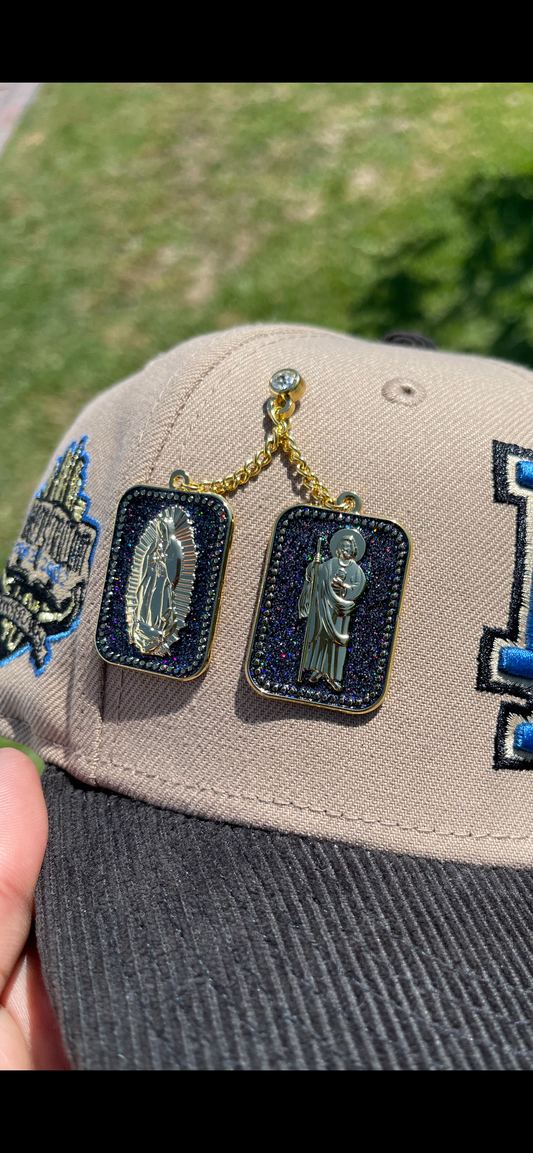 VIRGIN MARY & SAN JUDAS CHAIN PIN