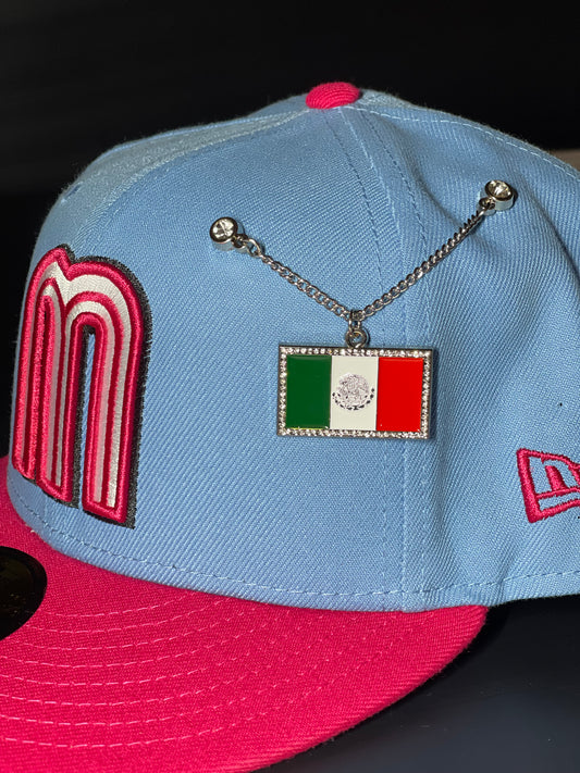 MEXICAN FLAG CHAIN PIN